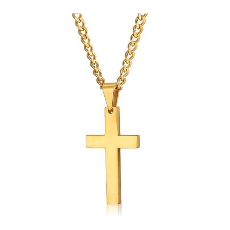 Collier croix crucifie Or 14K homme et femme