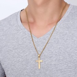 Collier croix crucifie Or 14K homme et femme