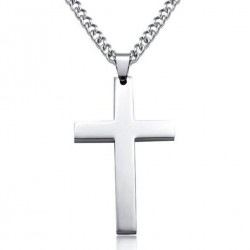 Collier croix crucifix Argent homme et femme