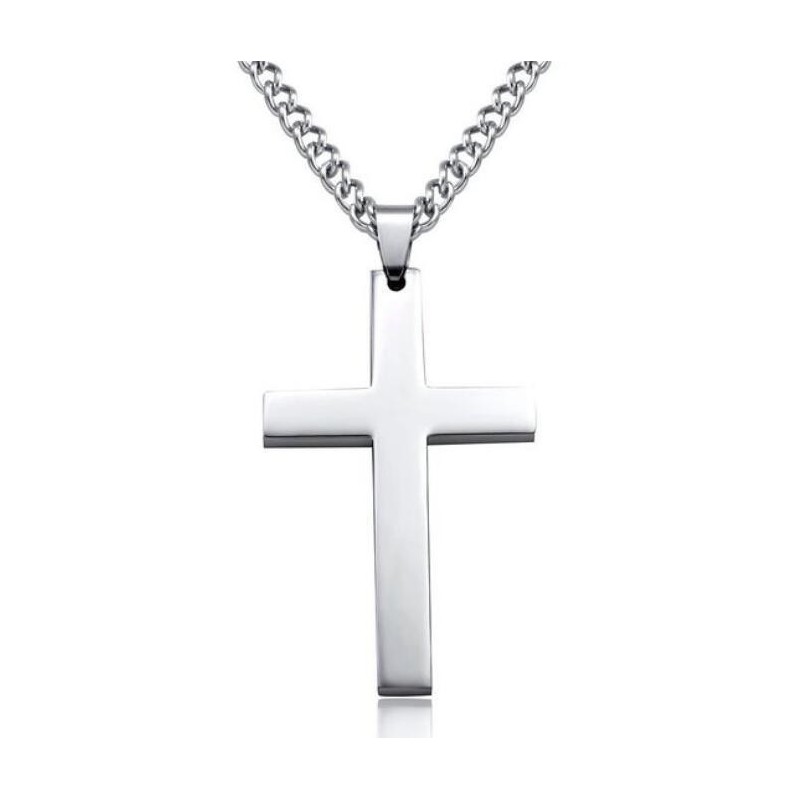 Collier croix crucifix Argent homme et femme